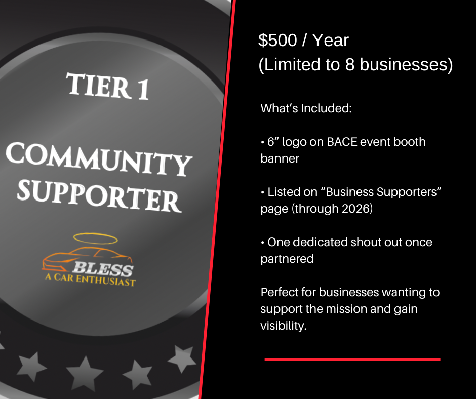 Tier 1 - BACE Community Supporter Sponsorship 2026