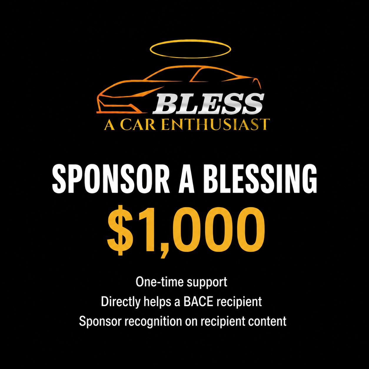 Sponsor a Blessing $1,000 - One Time